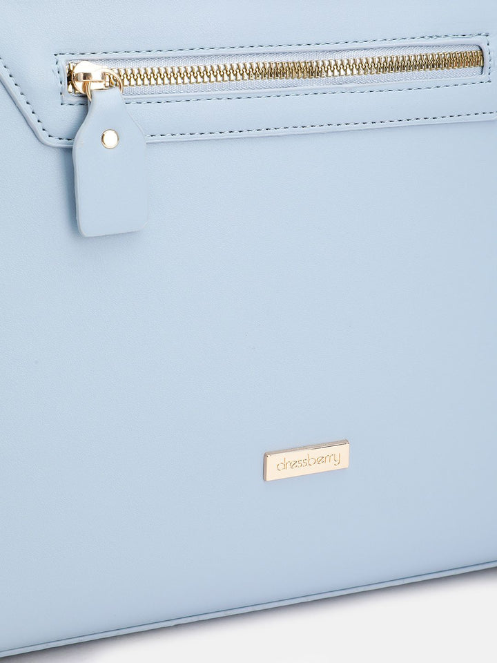 DressBerry Structured Handheld Bag with Detachable Sling Strap