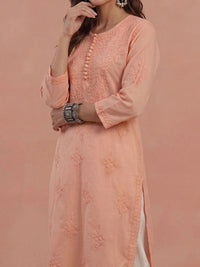 House of Chikankari Women Ethnic Motifs Embroidered Chikankari Kurta