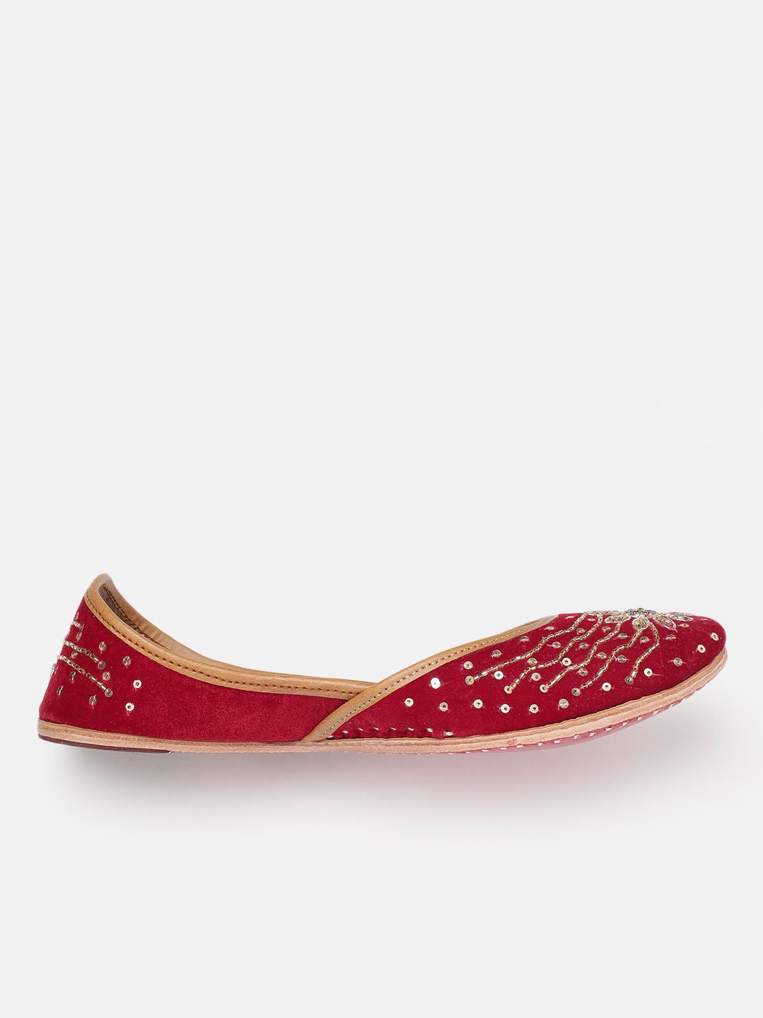 House of Pataudi Women Ethnic Embellished Mojaris