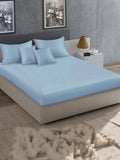 KLOTTHE Biru 400 TC Cadar King dengan 2 Sarung Bantal
