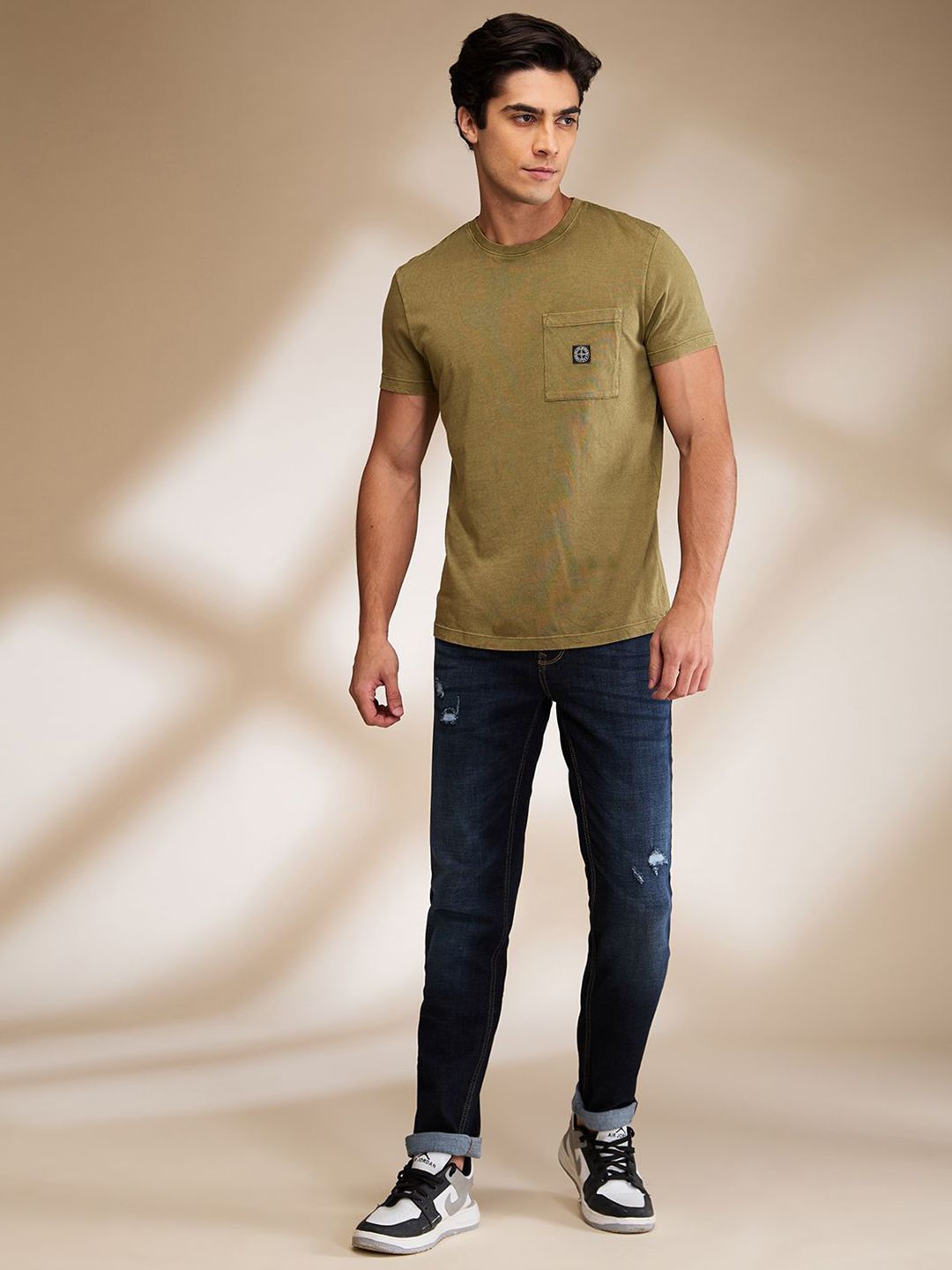 Being Human Men Graphic Printed Round Neck Cotton T-shirt
