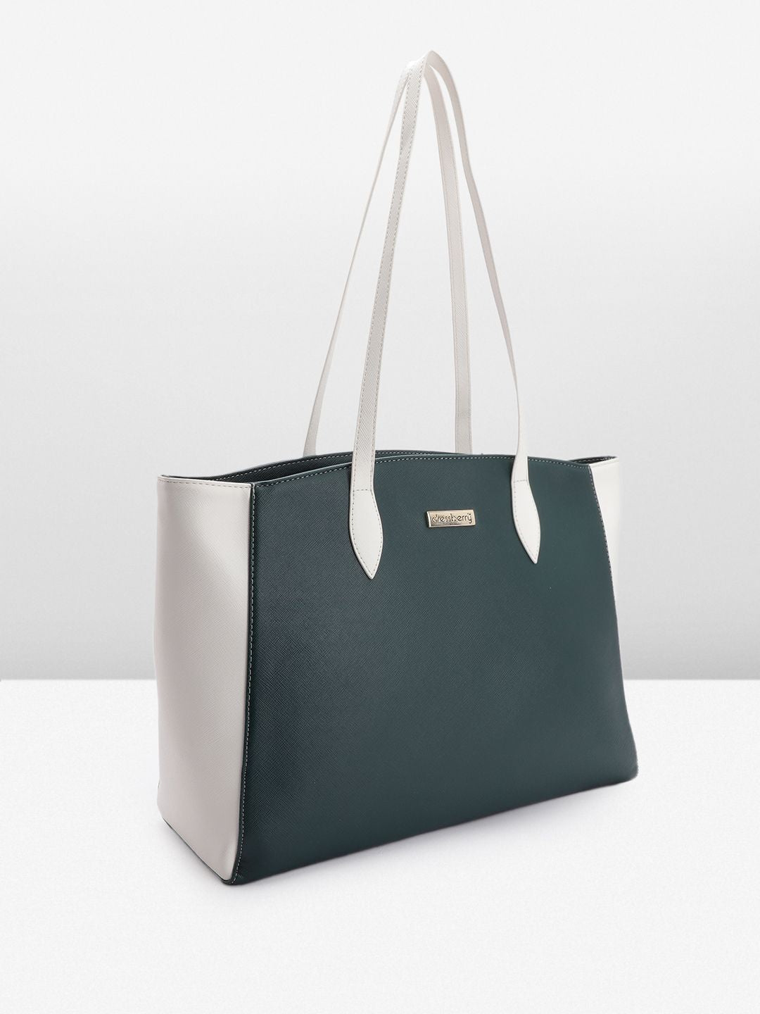 DressBerry Colourblocked Structured Shoulder Bag