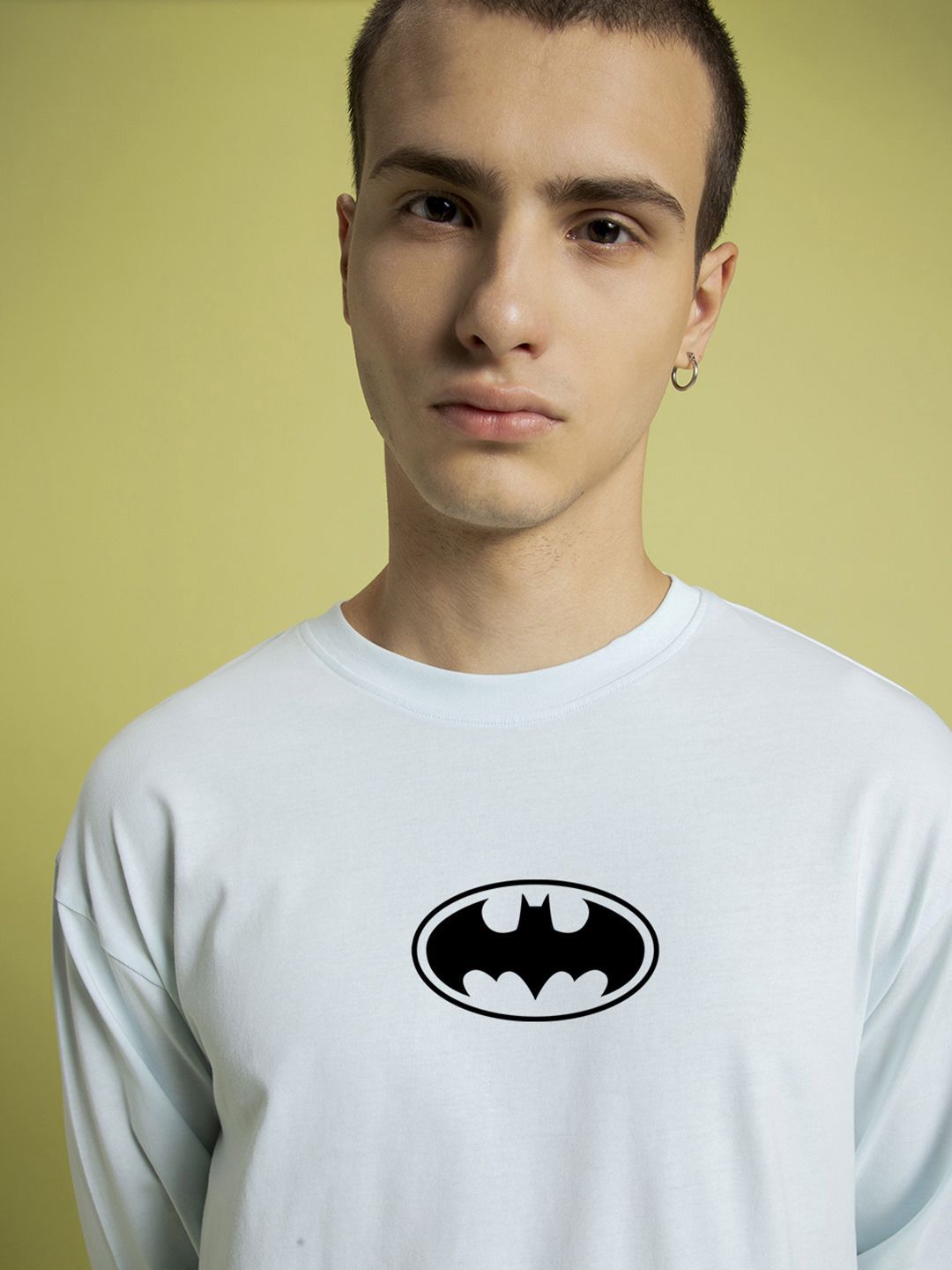 Bewakoof DC Batman Men's Graphic Oversized T-Shirt