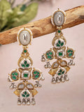 Karatcart Kundan Kundan Kundan Kundan & Anting-anting Drop Beaded