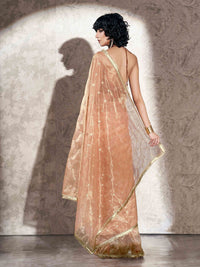 Tikhi Imli Ethnic Motifs Sequinned Net Saree