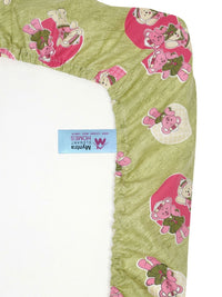 Myntra Elegant Homes Green Printed Cotton 400 TC Fitted Single Bedsheet Set-2.25mX1.50m