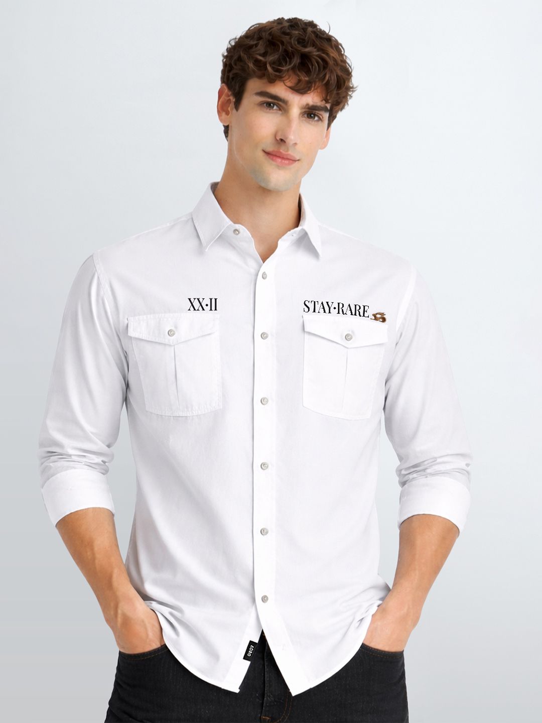 Baju Kasual Bercetak Standard ADRO Lelaki