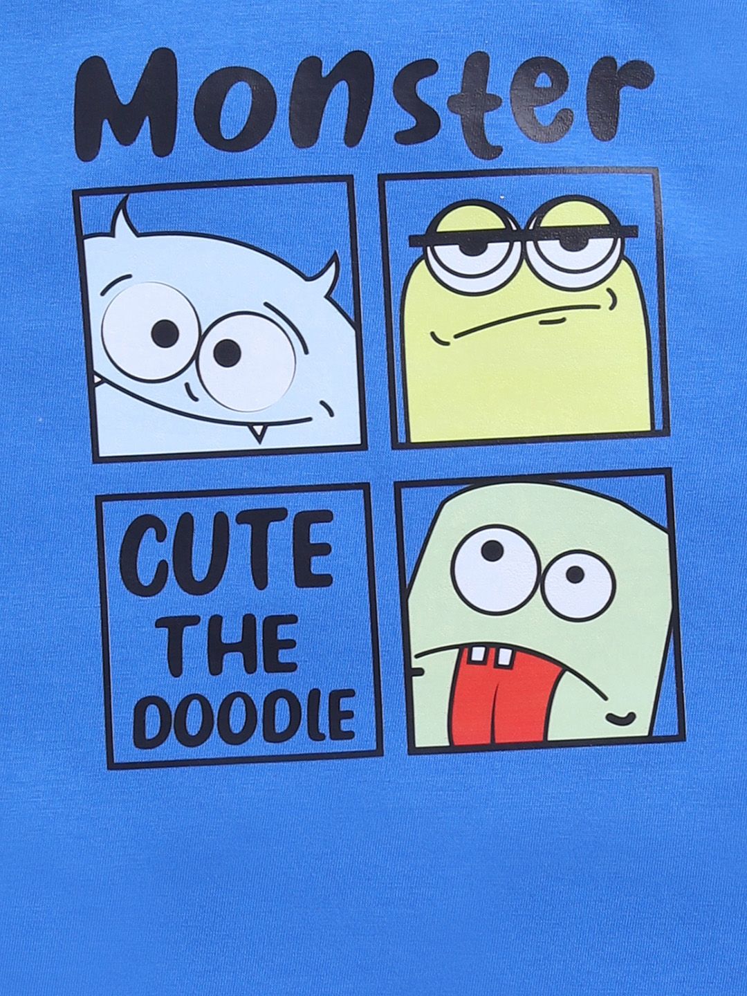 Happy Faces Boys Pure Cotton Typography & Graphic Printed T-shirt