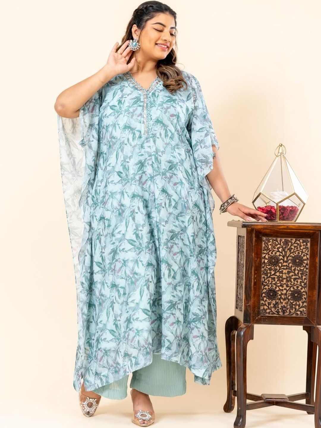 Mamicha Printed Kaftan & Trousers Co-Ords Set