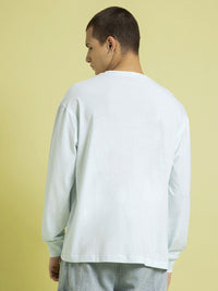 Bewakoof Men Typography Printed Round Neck Cotton Oversized T-shirt