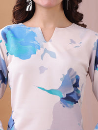 KALINI Printed Top With Trousers Co-Ords