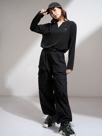 Street By Tokyo Talkies Women Solid V-Neck Full Sleeve Top
