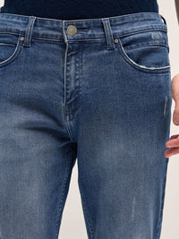 THE BEAR HOUSE Men Cotton Slim Fit Light Fade Jeans
