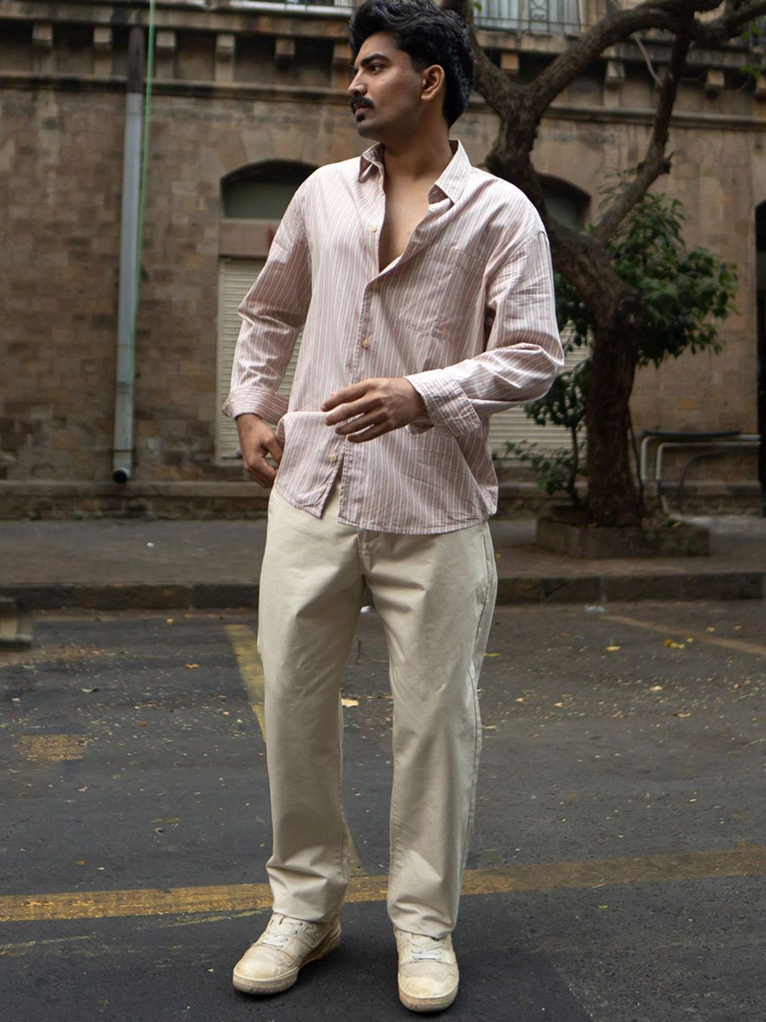 Powerlook Men Regular Fit Cotton Chinos Pants