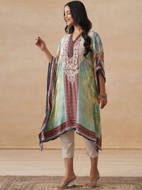 Rumah Chikankari Wanita Bercetak Chikankari Crepe Kurta