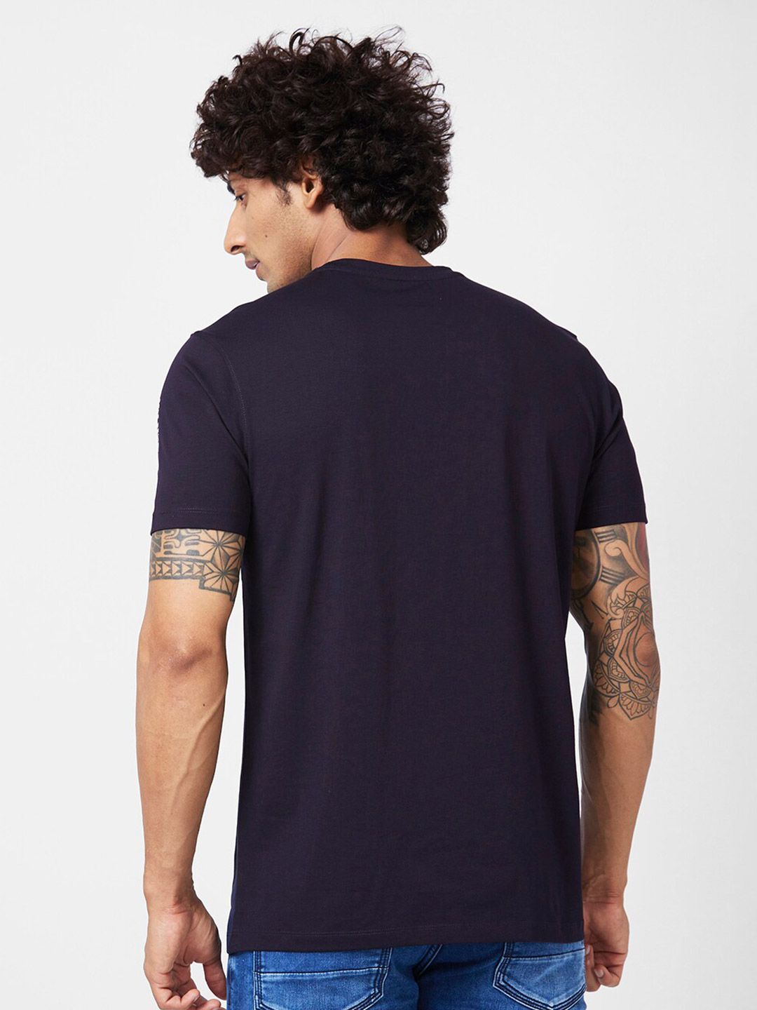 SPYKAR Abstract Printed Slim Fit T-shirt