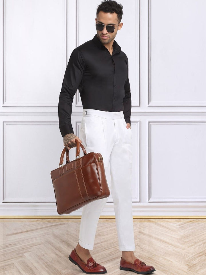 Moda Rapido Men Slim Fit Easy Wash Trousers