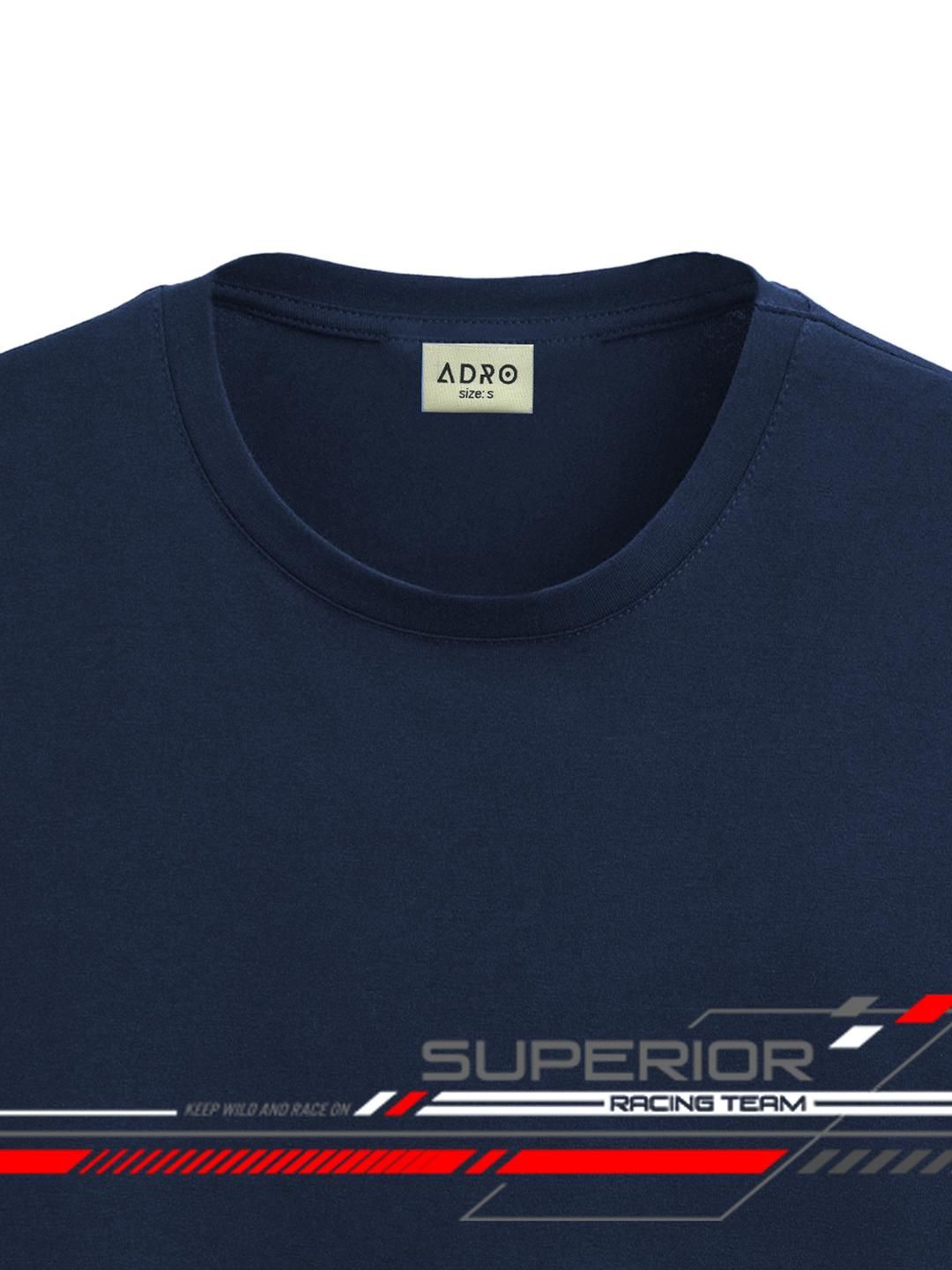 ADRO Men Navy Blue Tshirts