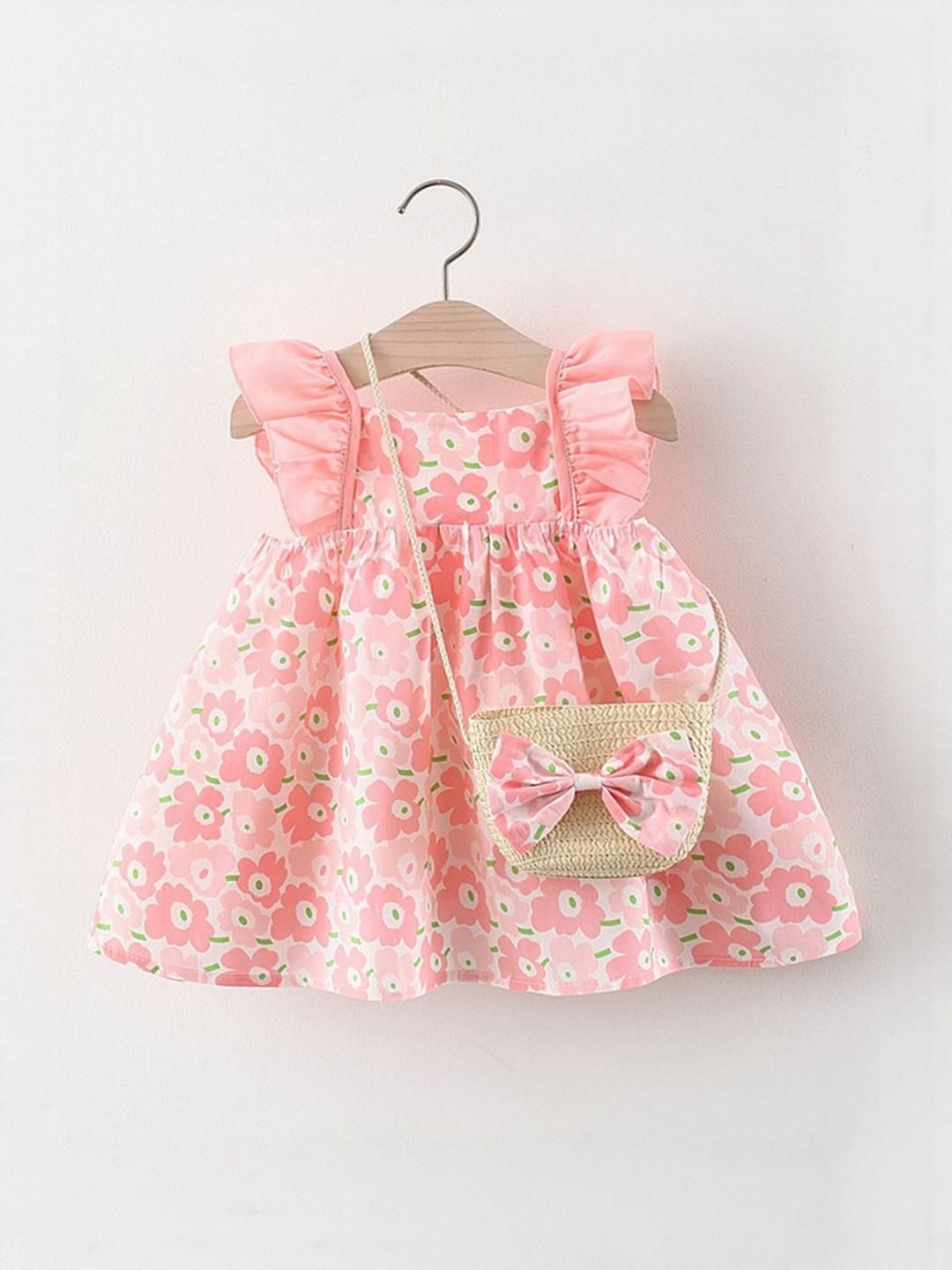 YK Floral Print A-Line Dress
