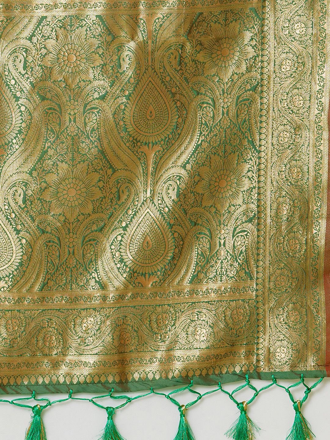 House of Pataudi Ethnic Motifs Woven Design Banarasi Saree