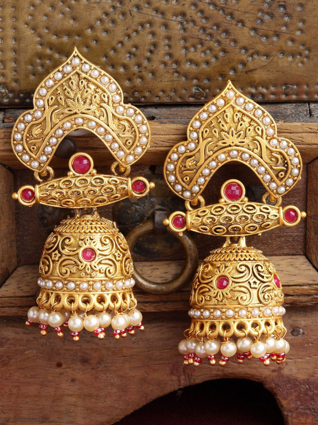 Anouk Contemporary Jhumkas Earrings