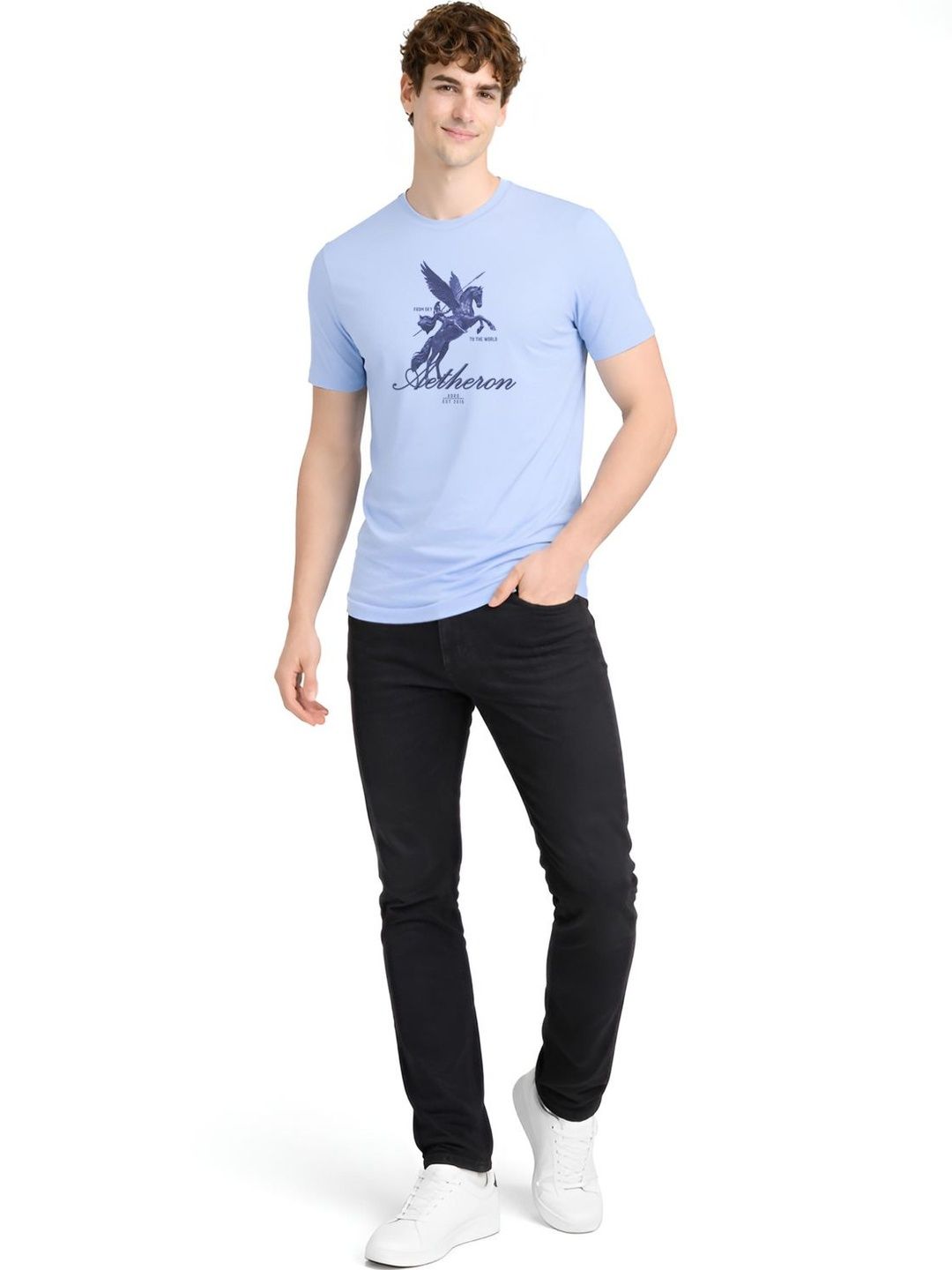 ADRO Men Printed T-shirt