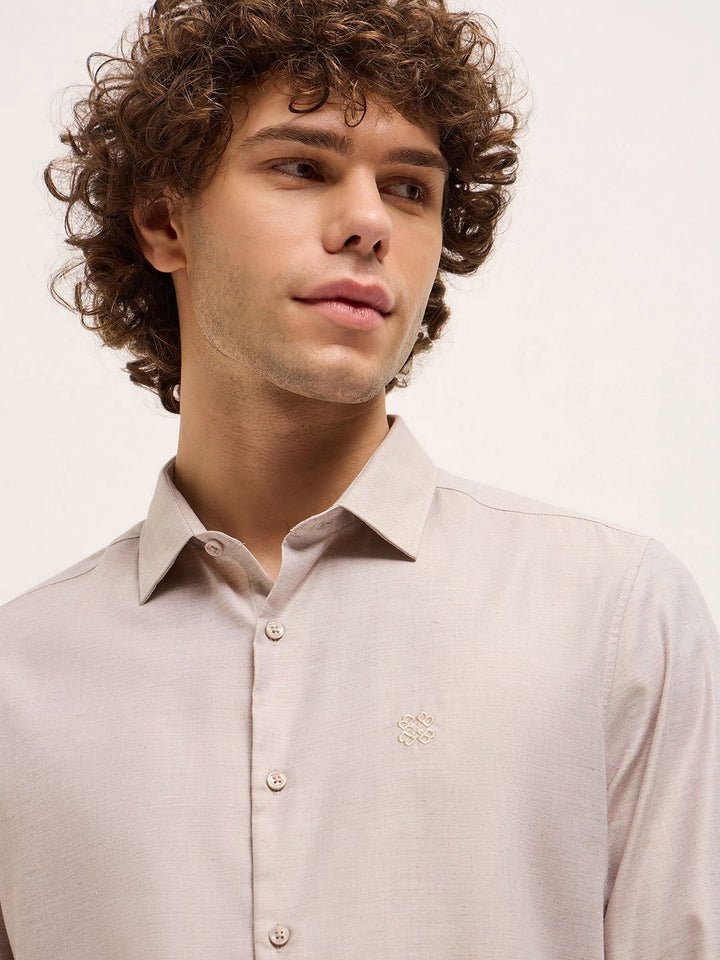 THE BEAR HOUSE Men Tailored Fit Opaque Formal Shirt