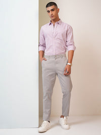 HIGHLANDER Checked Cutaway Collar Slim Fit Cotton Casual Shirt