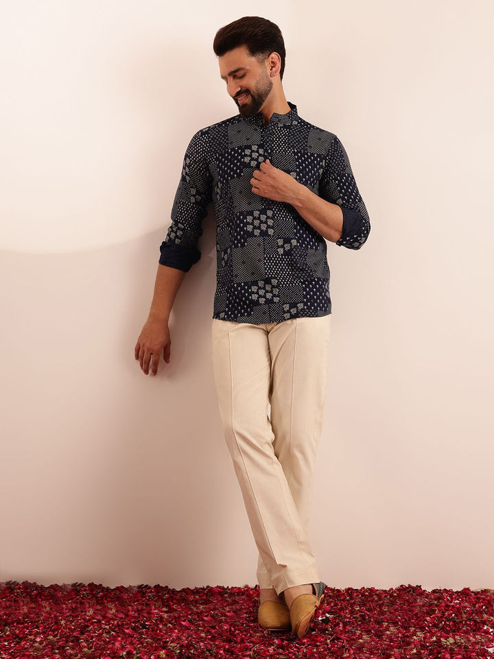 Anouk Men Bandhani Printed Kurta