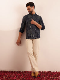 Anouk Men Bandhani Printed Kurta