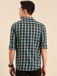 Being Human Pure Cotton Slim Fit Checked Casual Shirt