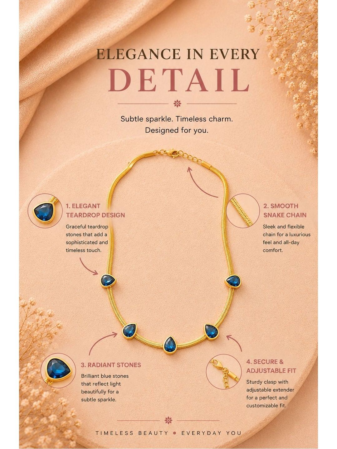 VOGUE PANASH Kalung Bersalut Emas Loyang