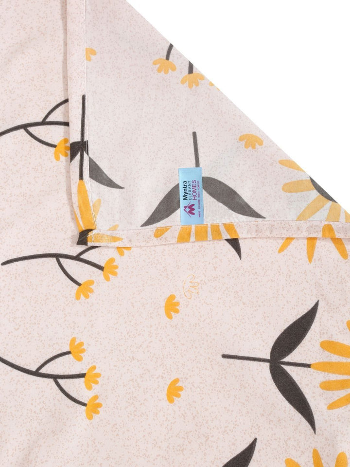 Myntra Elegant Homes Bercetak Warna Peach 300 TC Set Cadar King 2.50 m x 2.20 m