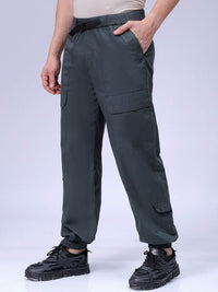 The Indian Garage Co Men Loose Fit Pure Cotton Mid-Rise Jogger
