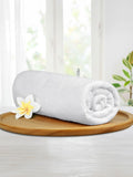 MYTRIDENT White 1 Cotton 550 GSM Bath Towel