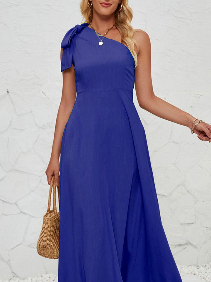 all about you Women One Shoulder Maxi Dress
