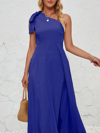 all about you Women One Shoulder Maxi Dress