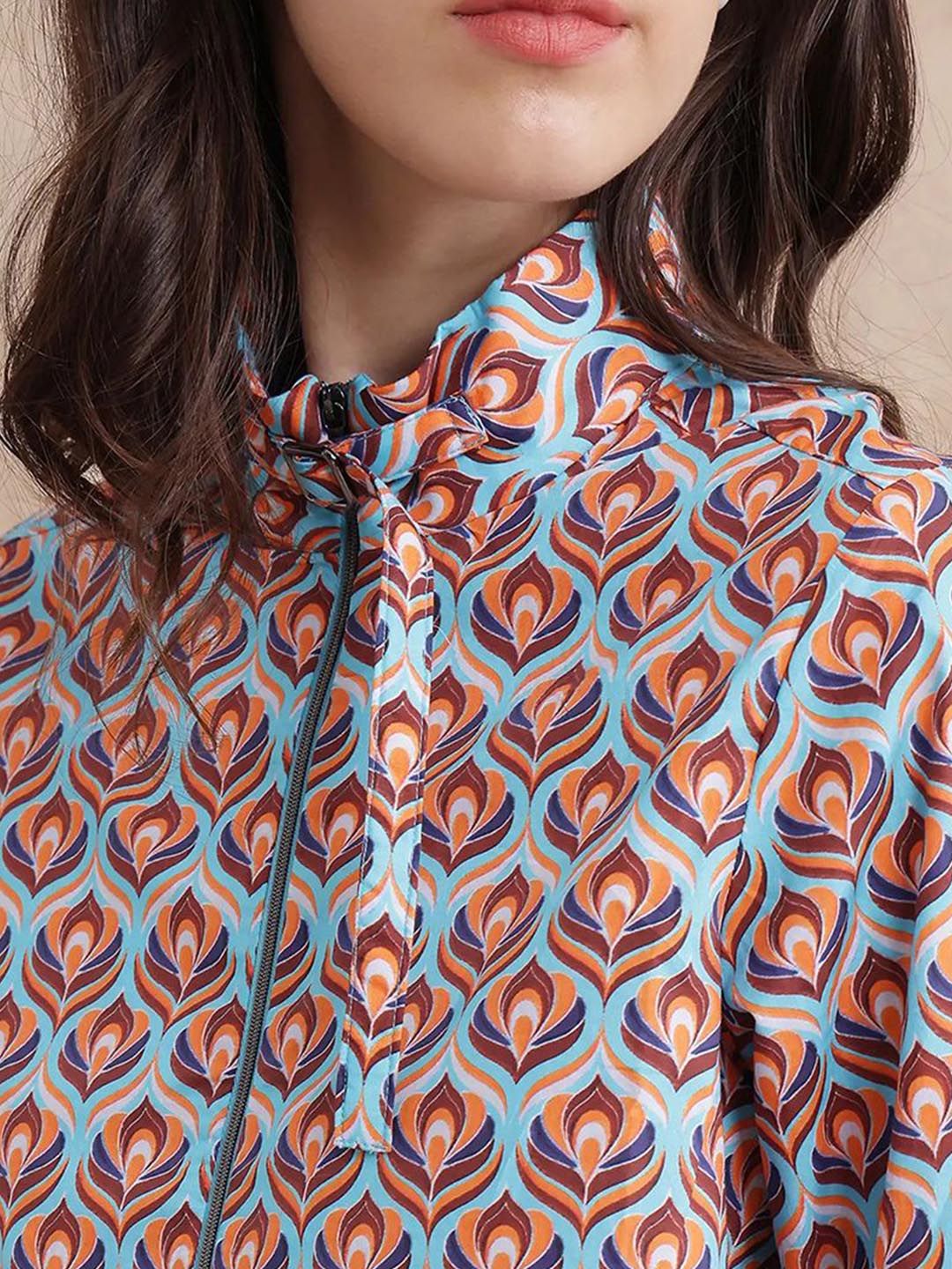 Rareism Wanita Kapas Bercetak Geometri