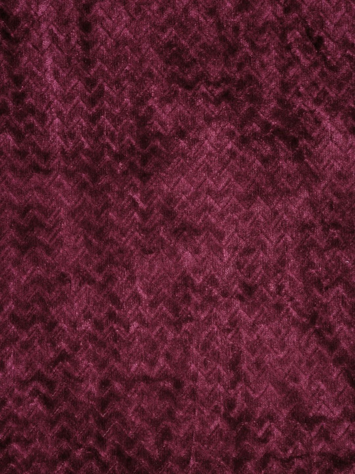 Myntra Elegant Homes Maroon Woolen 300 TC Single Bedsheet with 1 Pillow Covers- 225X150 cm