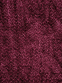 Myntra Elegant Homes Maroon Woolen 300 TC Single Bedsheet with 1 Pillow Covers- 225X150 cm