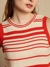 Berrylush Women Striped Sweater Vest