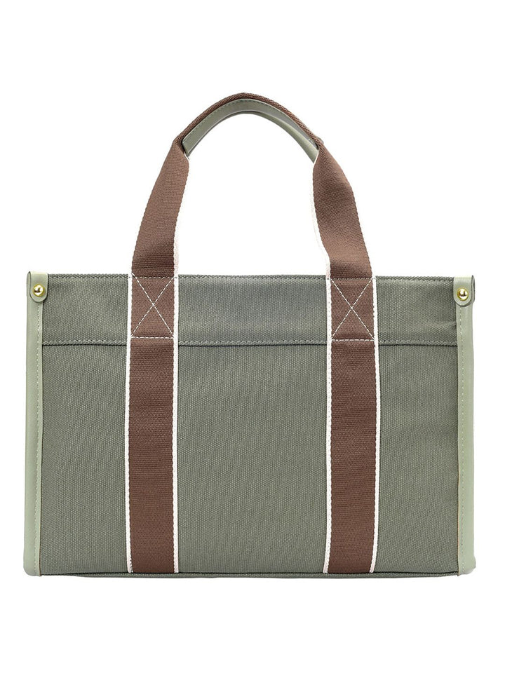 Lino Perros Self Design Canvas Structured Handheld Bag