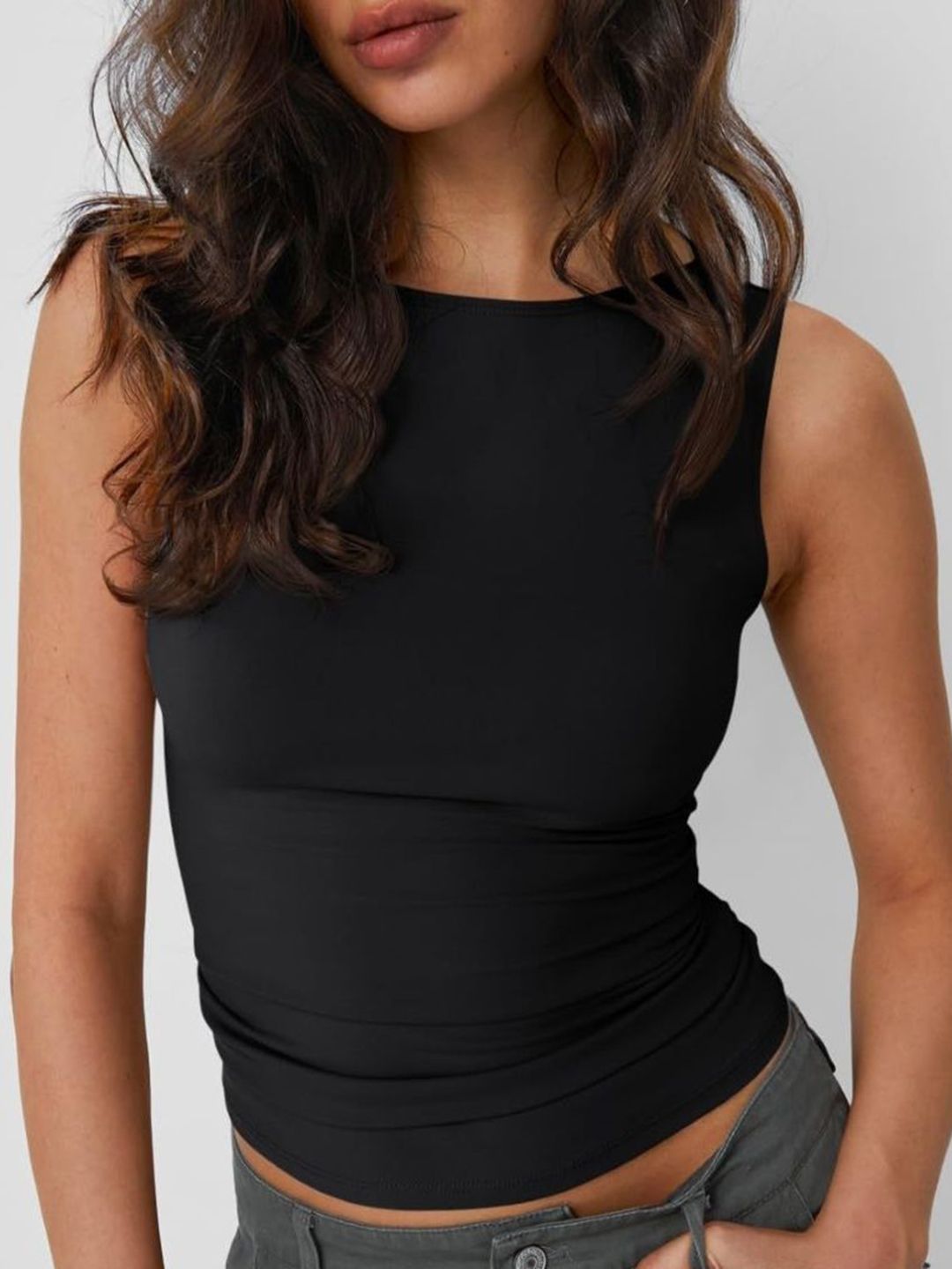 DressBerry Fitted Crop Top