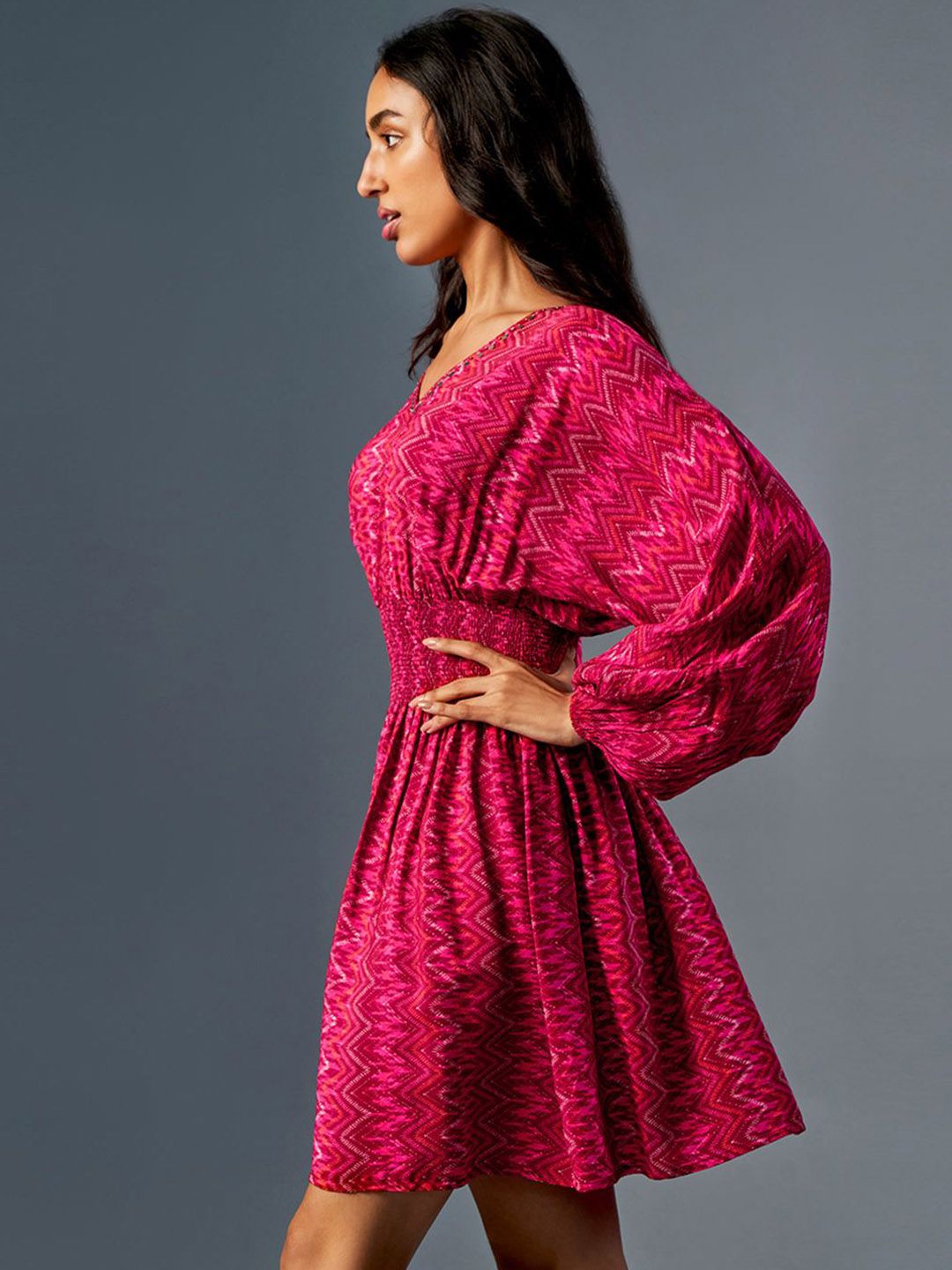 Global Desi Women Printed Mini Dresses