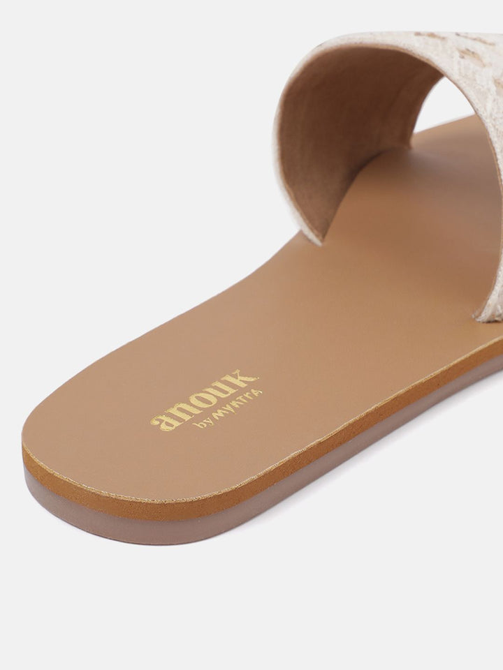 Anouk Women Embroidered Open Toe Flats