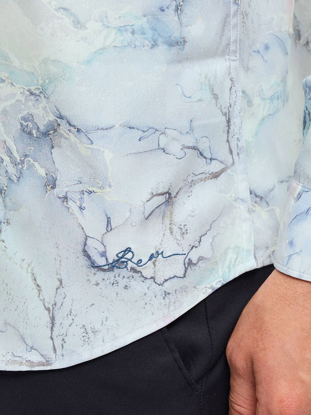 THE BEAR HOUSE Men Tailored Fit Opaque Printed Formal Shirt