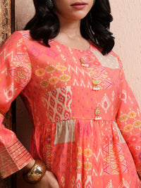 Vishudh Women Printed Kurta With Joggers Co-Ords