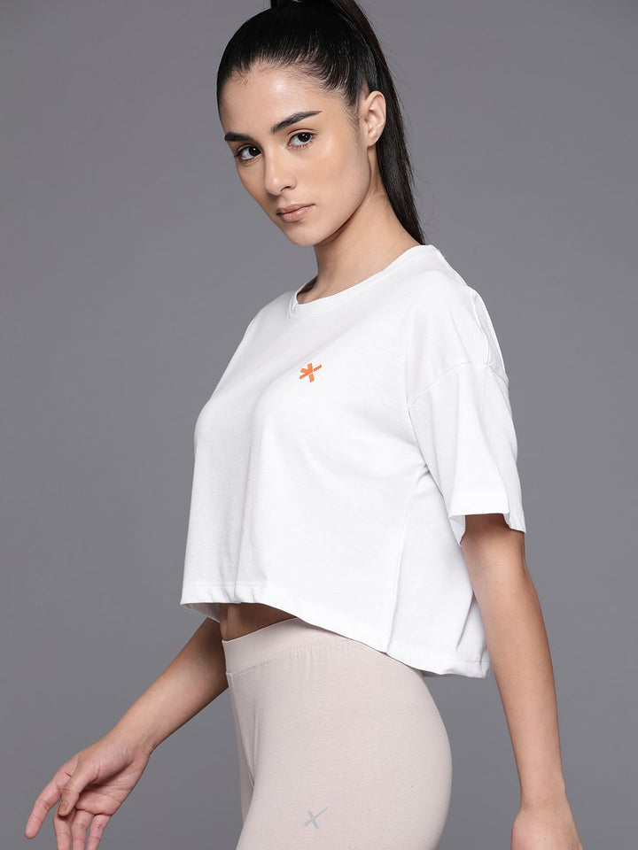 HRX by Hrithik Roshan Lifestyle Printed Drop-Shoulder Sleeves T-shirt