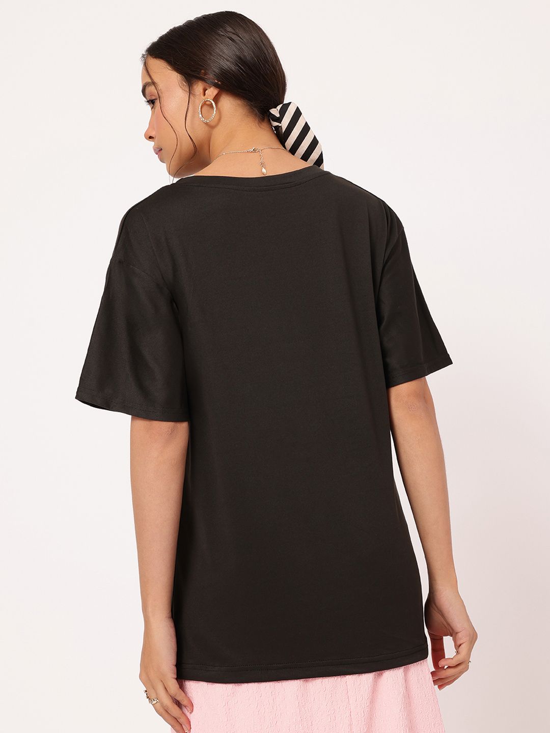 DressBerry Snug ComfyChic Conversational Printed Relax Tee