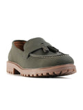 MONKSTORY Cosmopolitan Urban Tassel Loafers - Zaitun